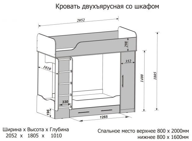 размеры двухъярусной кровати для детей размеры двухъярусной кровати для детей